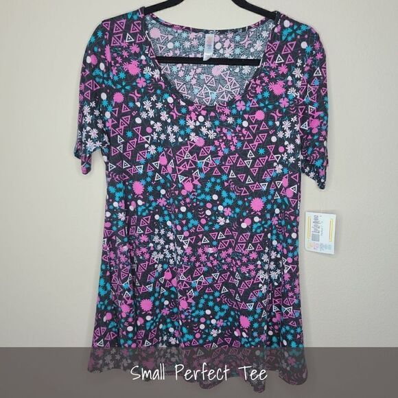 LuLaRoe Perfect T Small Floral NEW - Picture 1 of 1